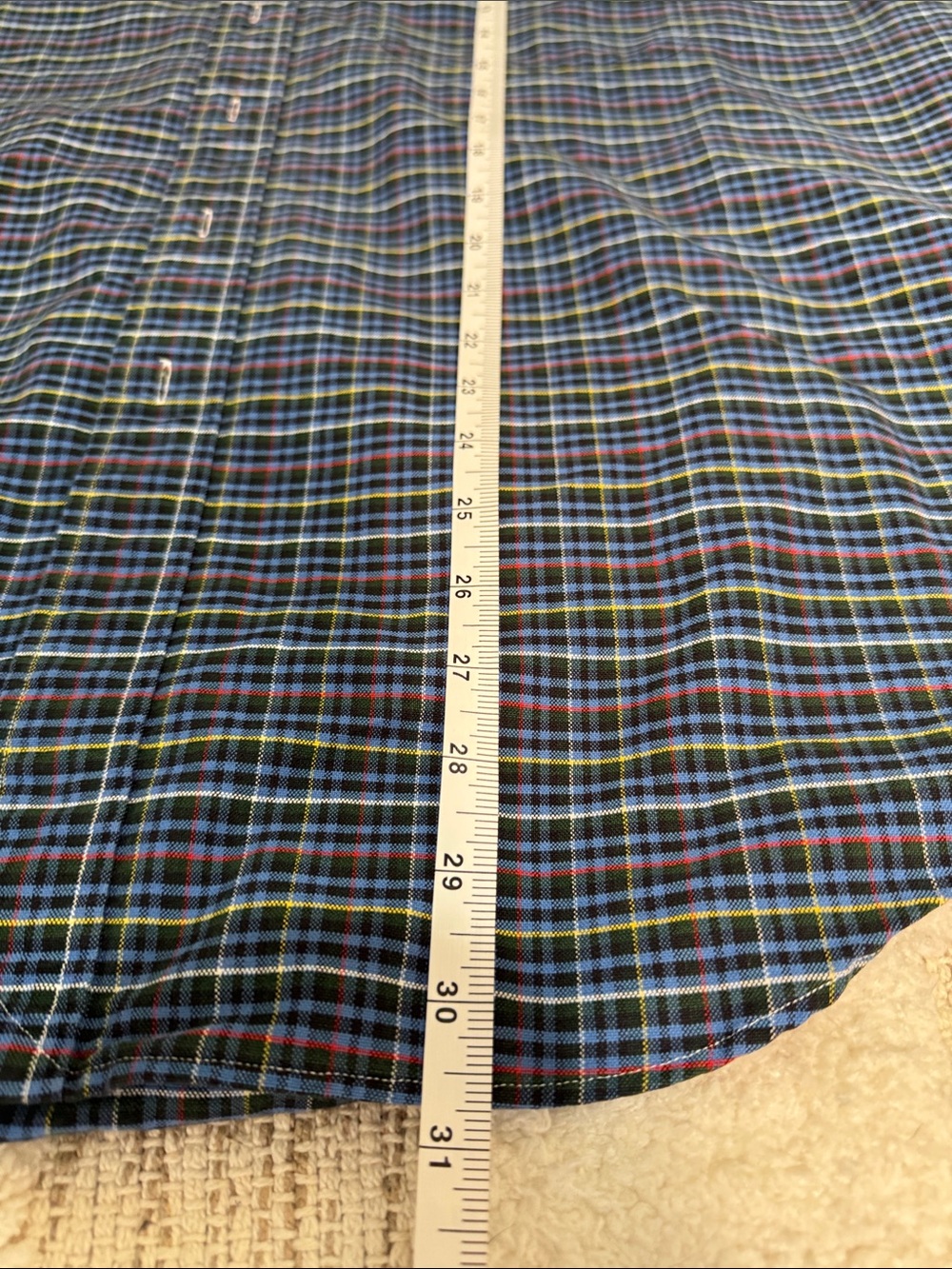 Ralph Lauren Big Shirt Plaid 100%‎ Cotton Men’s Large - Picture 6 of 6